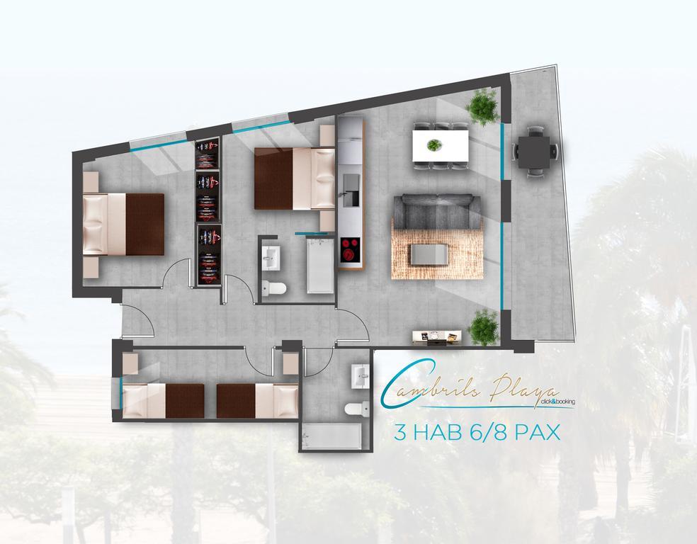 Apartamentos Cambrils Playa Spa Номер фото